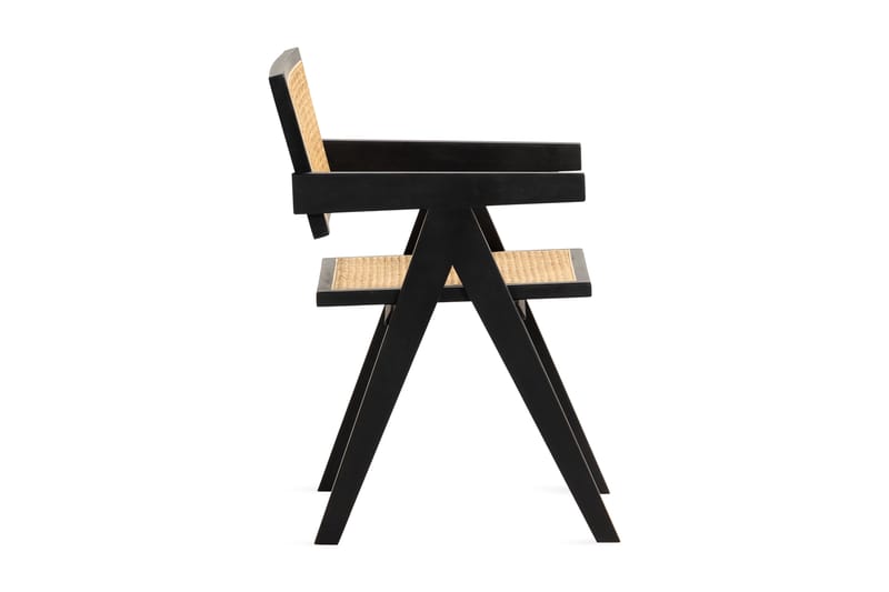 Hetklaf Spisebordsstol - Sort/Natur - Spisebordsstole & køkkenstole