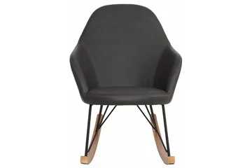 Hetton gyngestol kunstlæder - Grå - Møbler - Stole & lænestole - Gyngestol