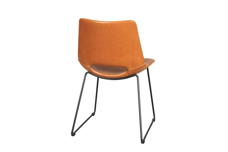 Hildahl Stol 48 cm - Cognac|Sort - Spisebordsstole & køkkenstole