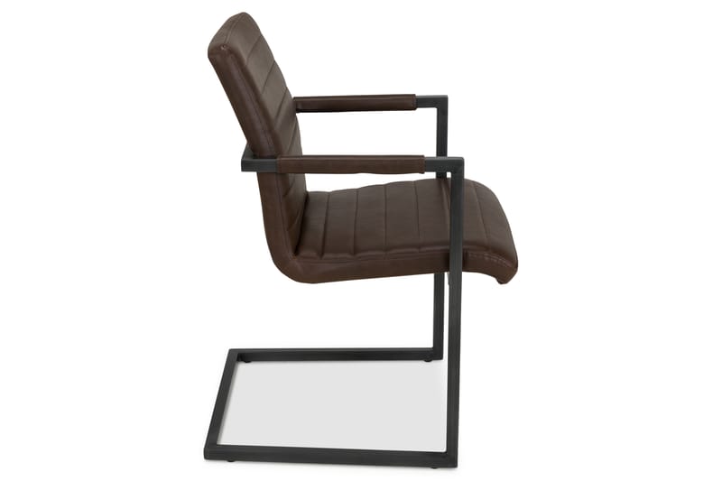 House Spisebordsstol Vintage Kunstlæder - Mørkebrun - Spisebordsstole & køkkenstole - Armstole