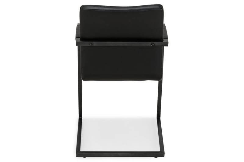 House Spisebordsstol Vintage Kunstlæder - Sort - Spisebordsstole & køkkenstole - Armstole