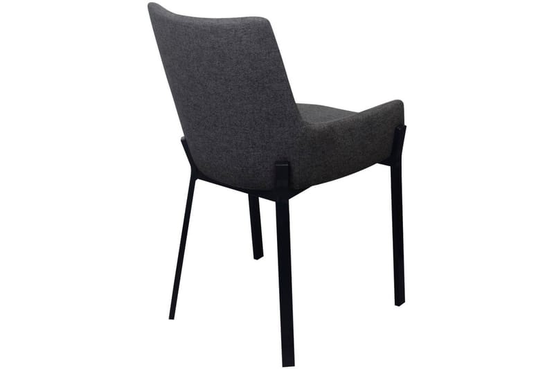 Spisebordsstole I Stof 2 Stk. Mørkegrå - Grå - Spisebordsstole & køkkenstole - Armstole
