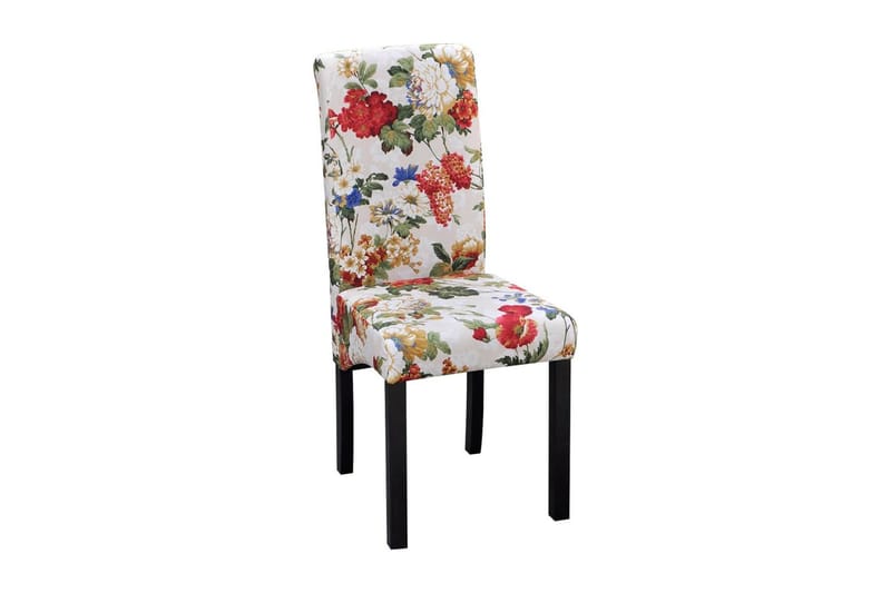 Spisebordsstole I Træ Med Blomsterdesign 4 Stk. - Brun - Spisebordsstole & køkkenstole - Armstole