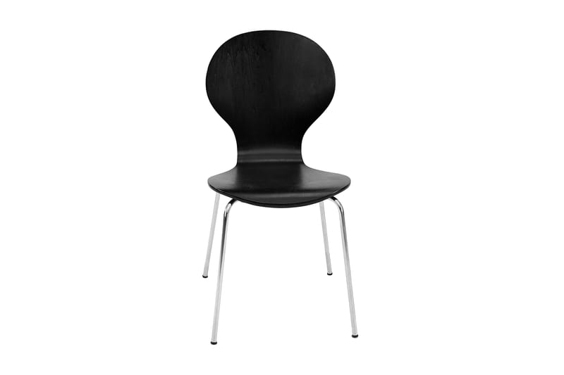 Ikeda Spisebordsstol - Sort/Krom - Spisebordsstole & køkkenstole