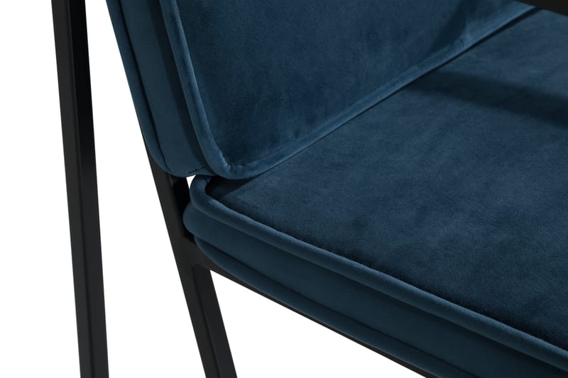 Indy K�økkenstol Velour - Blå - Spisebordsstole & køkkenstole - Armstole