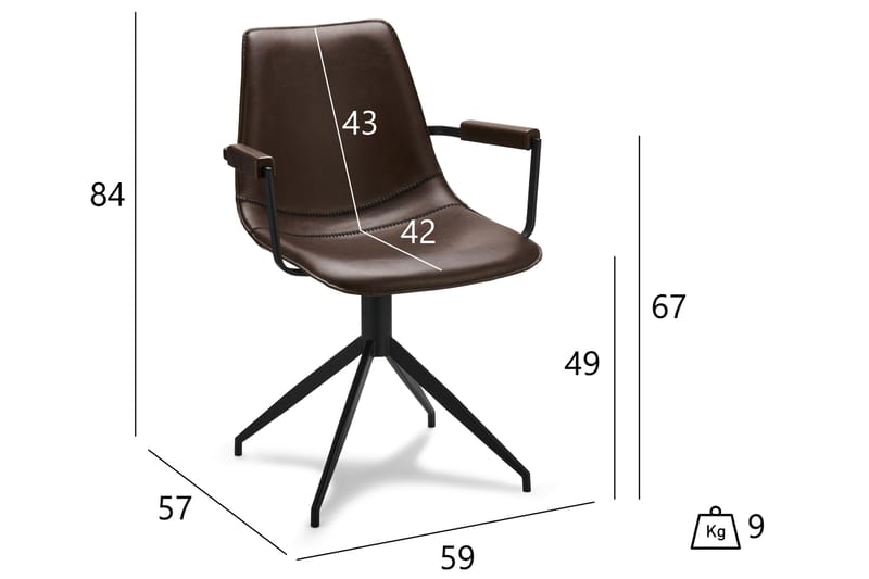 Isabel Spisebordsstol - Spisebordsstole & køkkenstole