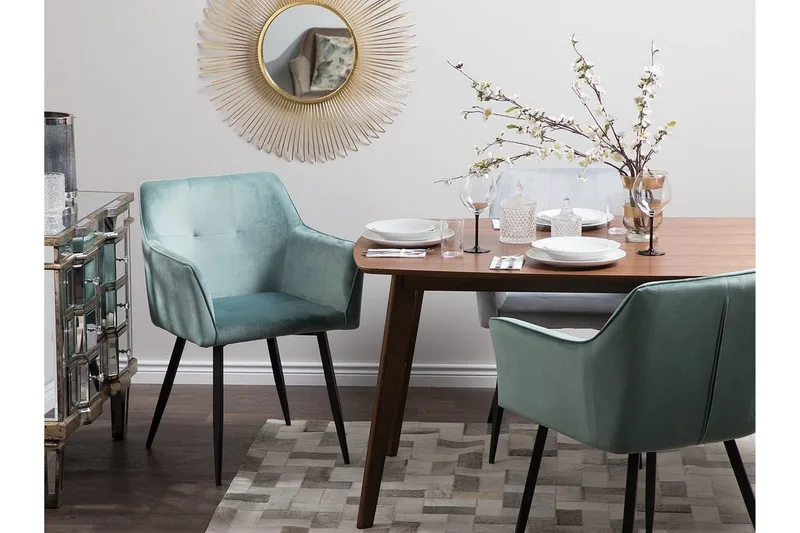 Jasmine stol sæt 2 stk - Grøn - Møbler - Stole & lænestole - Spisebordsstole & køkkenstole