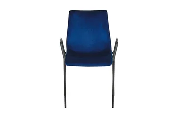 Jeffsy Spisebordsstol 2stk - Velour/Mørkeblå - Møbler - Stole & lænestole - Spisebordsstole & køkkenstole