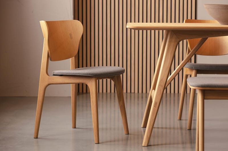 Jerup Spisebordstol Massivt Eg - Brun - Spisebordsstole & køkkenstole