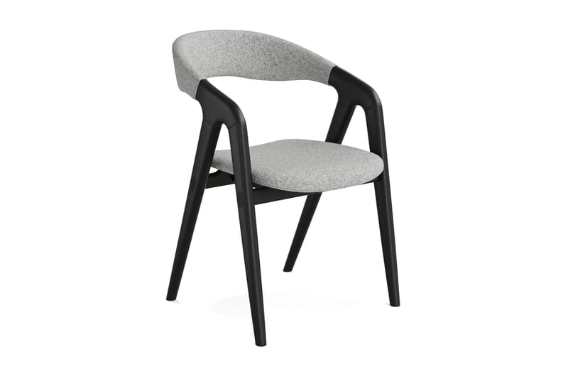 Jerup Spisebordstol Massivt Eg - Sort - Spisebordsstole & køkkenstole