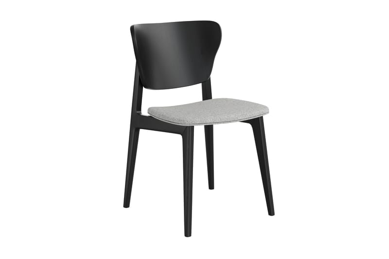 Jerup Spisebordstol Massivt Eg - Sort - Spisebordsstole & køkkenstole