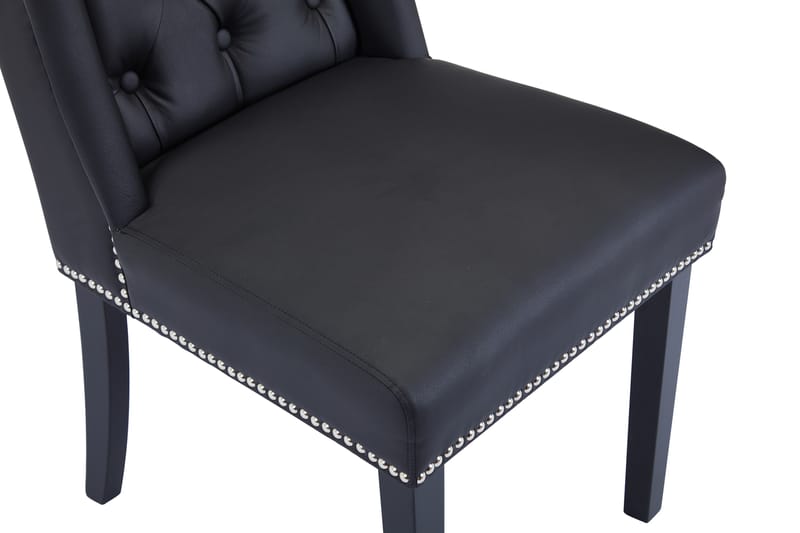 Jospeh Spisebordsstol Kunstlæder - Sort - Spisebordsstole & køkkenstole