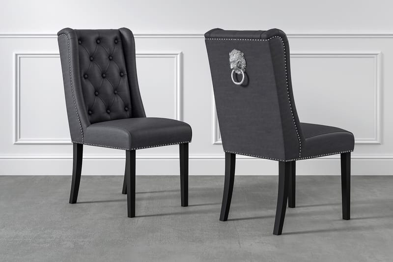 Jospeh Spisebordsstol Kunstlæder - Sort - Spisebordsstole & køkkenstole