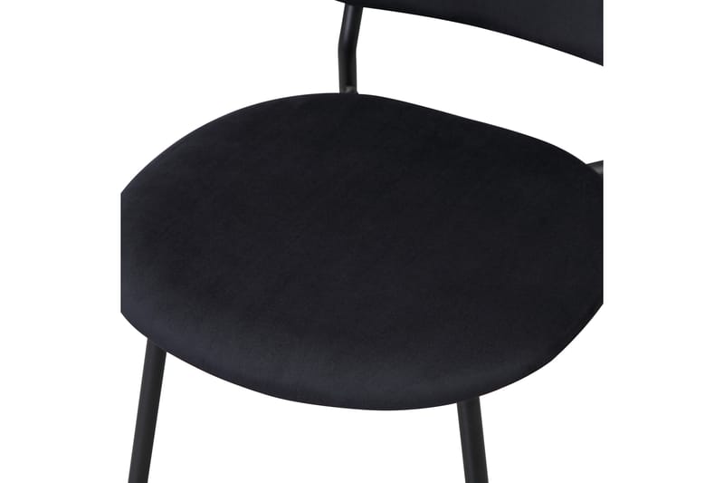 Juanmarcos Spisebordsstol Velour - Sort - Spisebordsstole & køkkenstole
