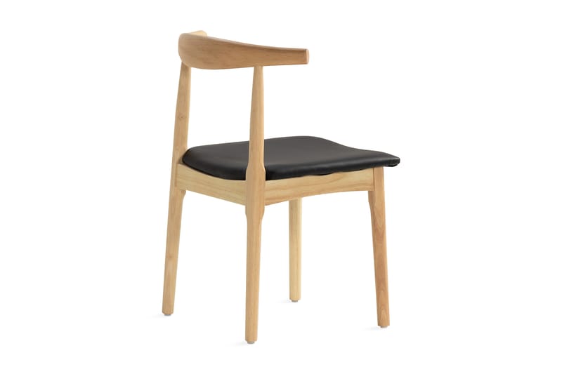 Kagline Spisebordsstol - Sort/Natur - Spisebordsstole & køkkenstole