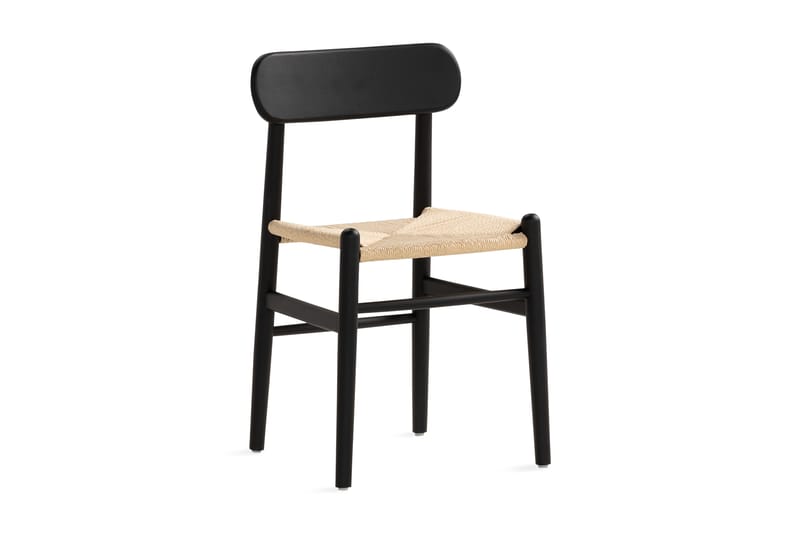 Kagstorp Spisebordsstol - Sort/Natur - Spisebordsstole & køkkenstole