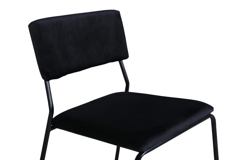 Kenth Spisebordsstol - Velour/Sort - Møbler - Stole & lænestole - Spisebordsstole & køkkenstole