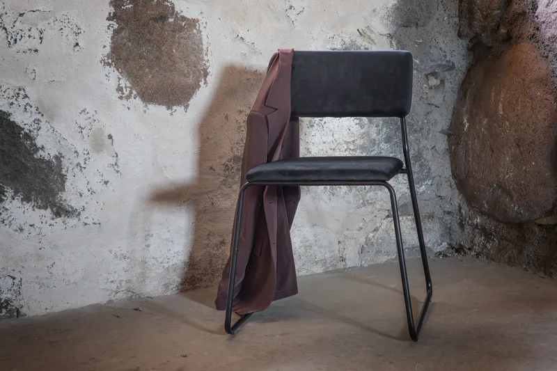 Kenth Spisebordsstol - Velour/Sort - Møbler - Stole & lænestole - Spisebordsstole & køkkenstole