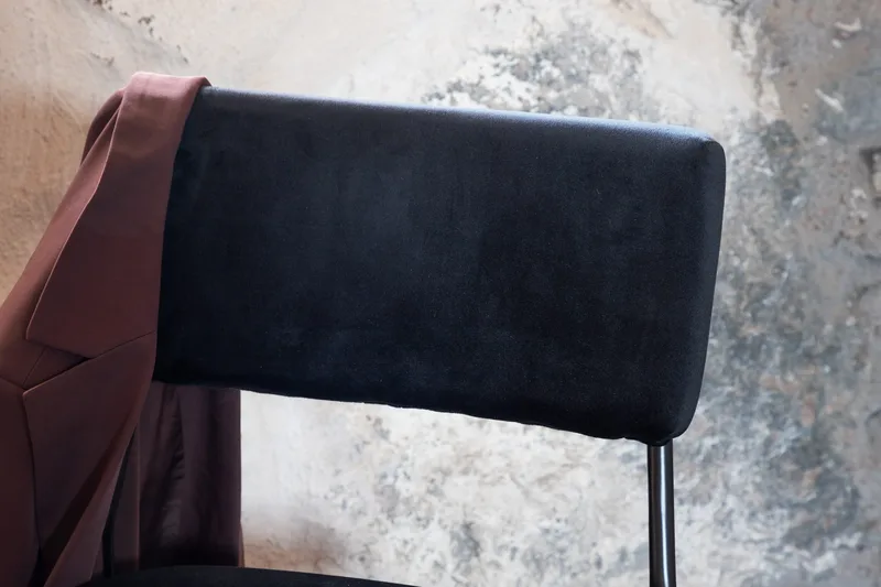 Kenth Spisebordsstol - Velour/Sort - Møbler - Stole & lænestole - Spisebordsstole & køkkenstole