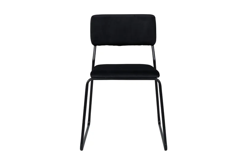 Kenth Spisebordsstol - Velour/Sort - Møbler - Stole & lænestole - Spisebordsstole & køkkenstole