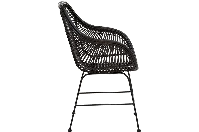 Krampa Armstol - Sort - Møbler - Stole & lænestole - Spisebordsstole & køkkenstole