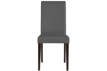 Laban spisebordsstol kunstlæder 2 stk. - Grå/mørkebrun - Møbler - Stole & lænestole - Spisebordsstole & køkkenstole