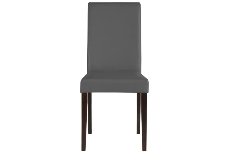 Laban spisebordsstol kunstlæder 2 stk. - Grå/mørkebrun - Møbler - Stole & lænestole - Spisebordsstole & køkkenstole