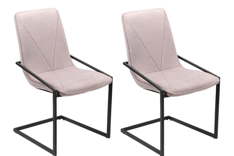 Lamallola Spisebordsstol, Sølv/Sort