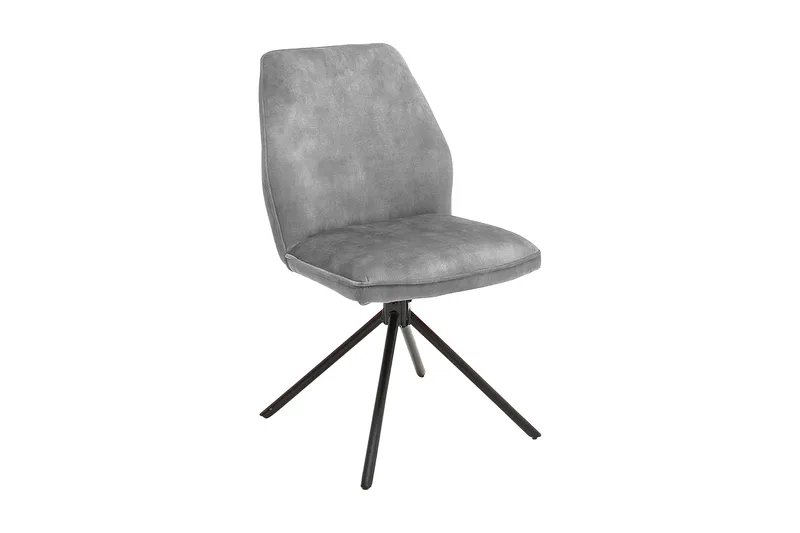 Latinya Spisebordsstol 4 Ben, Grå/Sort