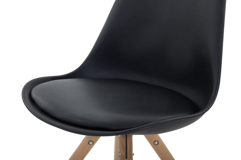 Leib stol 2-stk - Sort - Spisebordsstole & køkkenstole