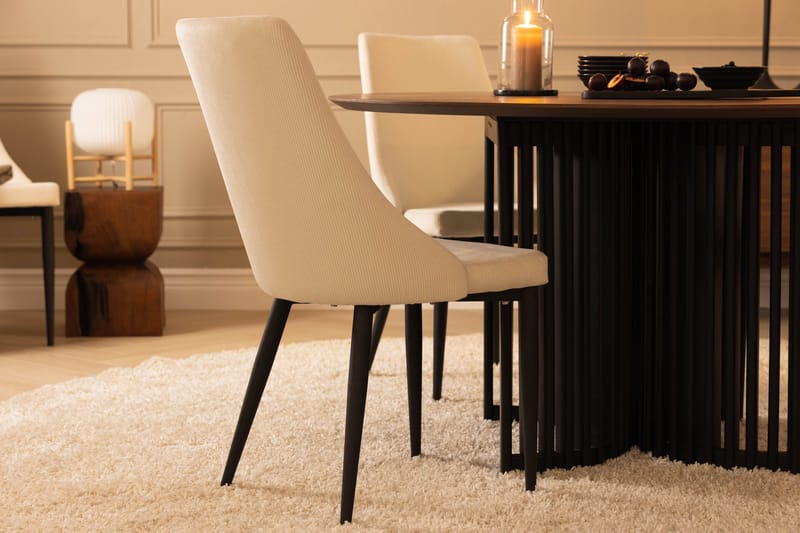 Leone Spisestol - Sort/Beige - Møbler - Stole & lænestole - Spisebordsstole & køkkenstole