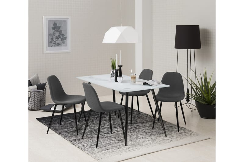Lilyra Køkkenstol - Mørkegrå/Sort - Spisebordsstole & køkkenstole