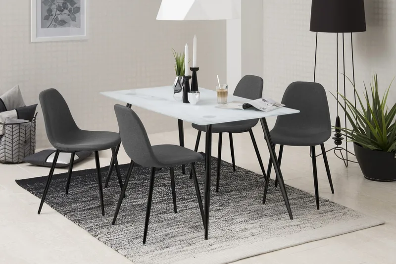 Lilyra Køkkenstol - Mørkegrå/Sort - Møbler - Stole & lænestole - Spisebordsstole & køkkenstole