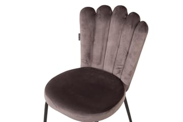 Limhamn Armstol Velour - Grå - Møbler - Stole & lænestole - Spisebordsstole & køkkenstole