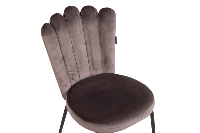 Limhamn Armstol Velour - Grå - Møbler - Stole & lænestole - Spisebordsstole & køkkenstole