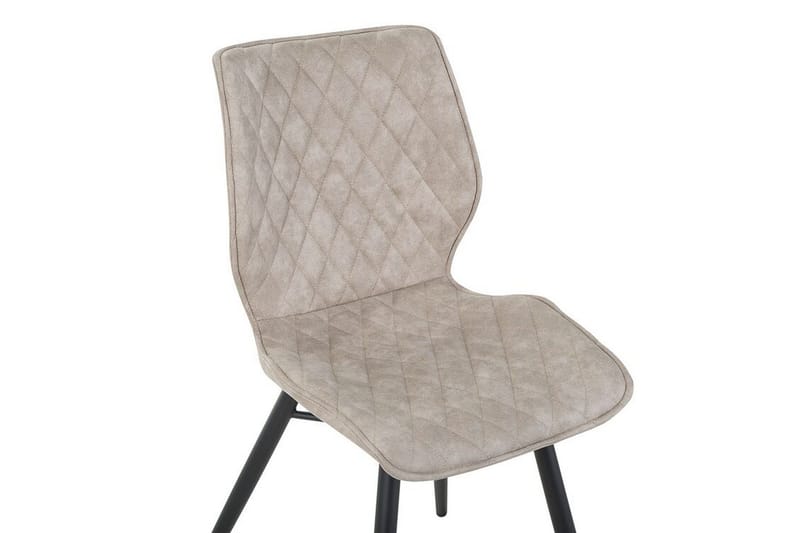 Lisle Spisebordsstol i Kunstlæder med Eukalyptus-look - Beige - Møbler - Stole & lænestole - Spisebordsstole & køkkenstole
