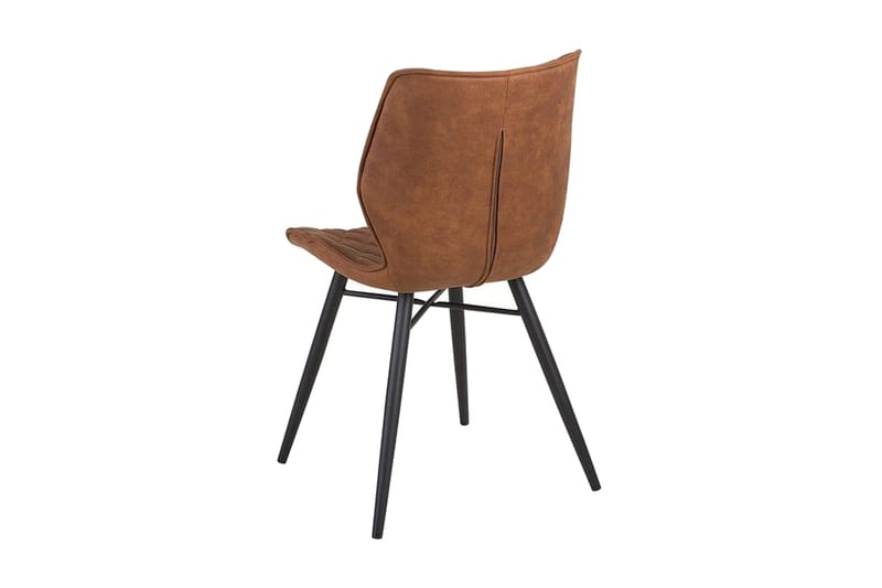 Lisle Spisebordsstol i Kunstlæder med Eukalyptus-look - Cognac - Møbler - Stole & lænestole - Spisebordsstole & køkkenstole