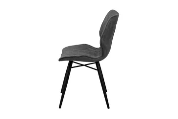 Lisle Spisebordsstol i Stof med Eukalyptus-look - Grå - Møbler - Stole & lænestole - Spisebordsstole & køkkenstole