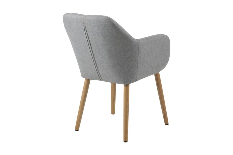 Lividus Armstol Quiltet - Eg/Lysegrå - Spisebordsstole & køkkenstole - Armstole