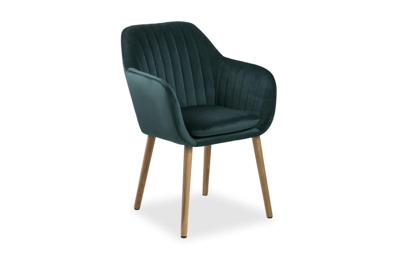 Lividus Armstol Velour - Eg/Grøn - Spisebordsstole & køkkenstole - Armstole