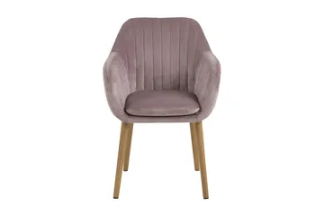Lividus Armstol Velour - Eg/Rosé - Møbler - Stole & lænestole - Spisebordsstole & køkkenstole