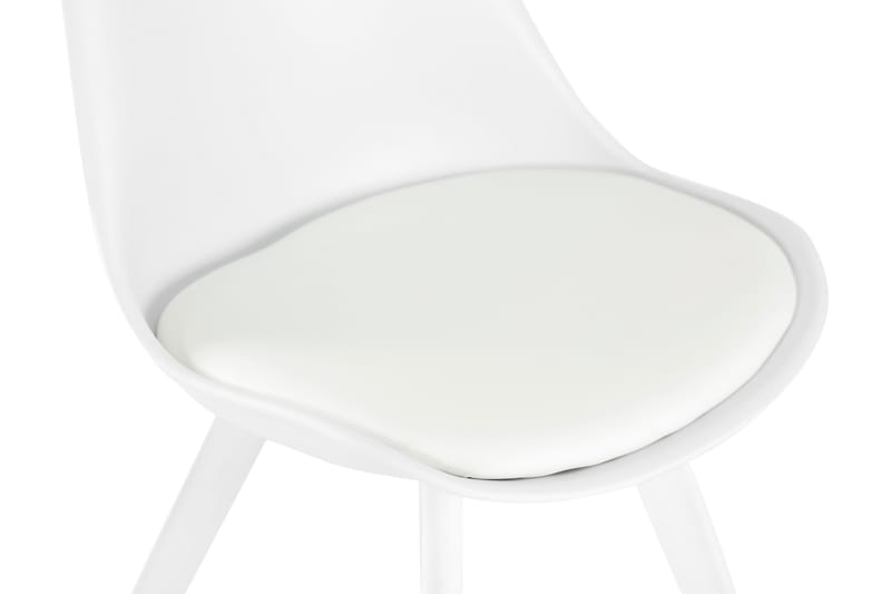 Lovi Spisebordsstol 2-pak Kunstlæder - Hvid/Hvid - Spisebordsstole & køkkenstole