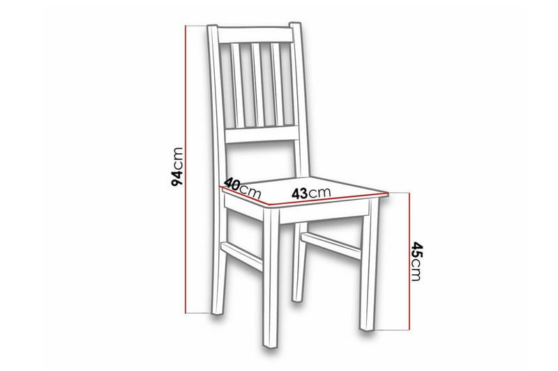 Lufti Matstol Black/White - Møbler - Stole & lænestole - Spisebordsstole & køkkenstole