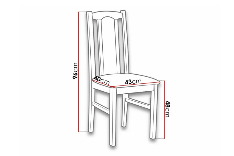 Lufti Matstol Black/White - Møbler - Stole & lænestole - Spisebordsstole & køkkenstole