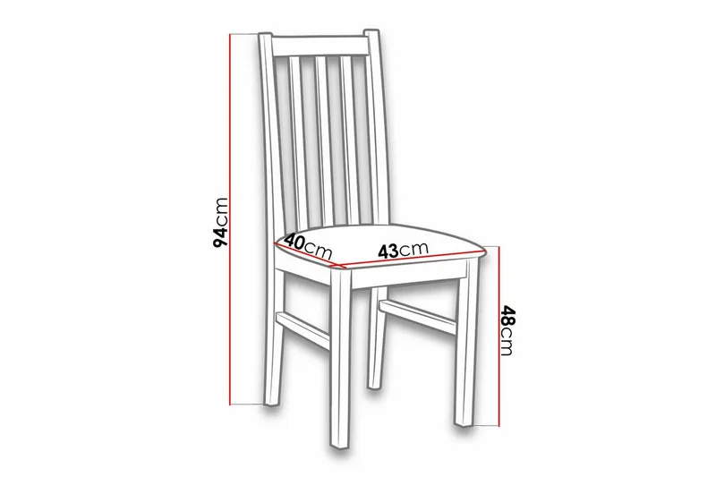 Lufti Matstol White/Black - Møbler - Stole & lænestole - Spisebordsstole & køkkenstole