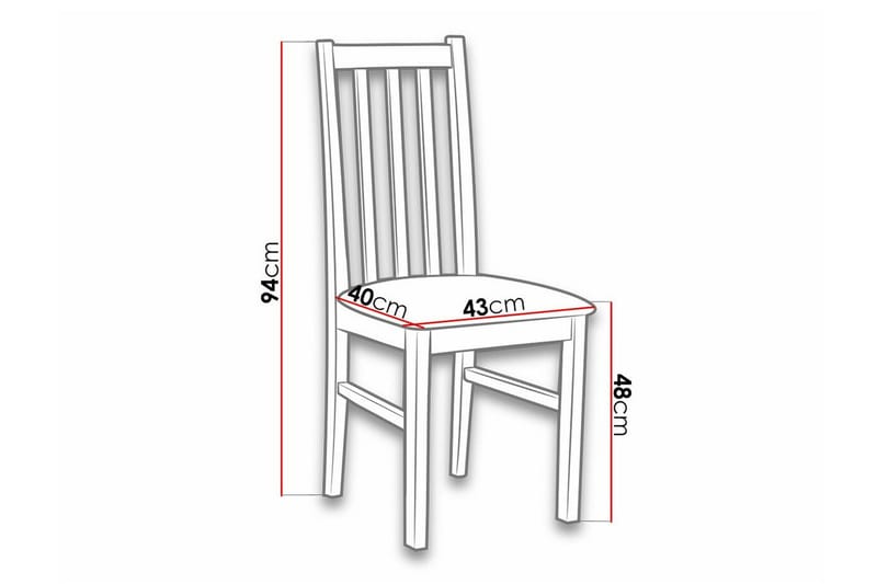 Lufti Matstol White/Black - Møbler - Stole & lænestole - Spisebordsstole & køkkenstole