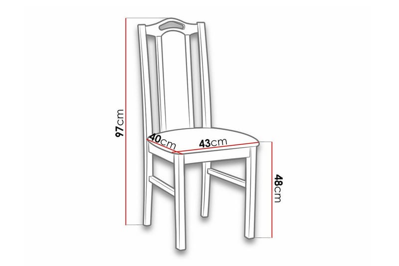 Lufti Matstol Wood/Black - Møbler - Stole & lænestole - Spisebordsstole & køkkenstole