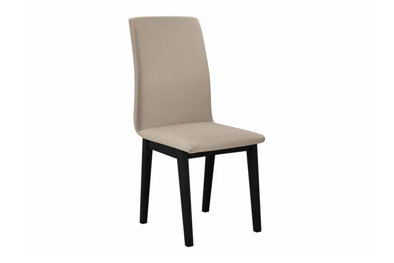 Majors Spisebordsstol i Stof og Træ, Beige|Sort