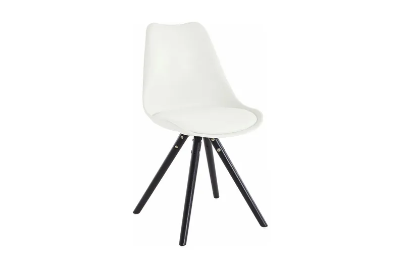 Malik spisebordsstol kunstlæder - hvid/eg - Møbler - Stole & lænestole - Spisebordsstole & køkkenstole