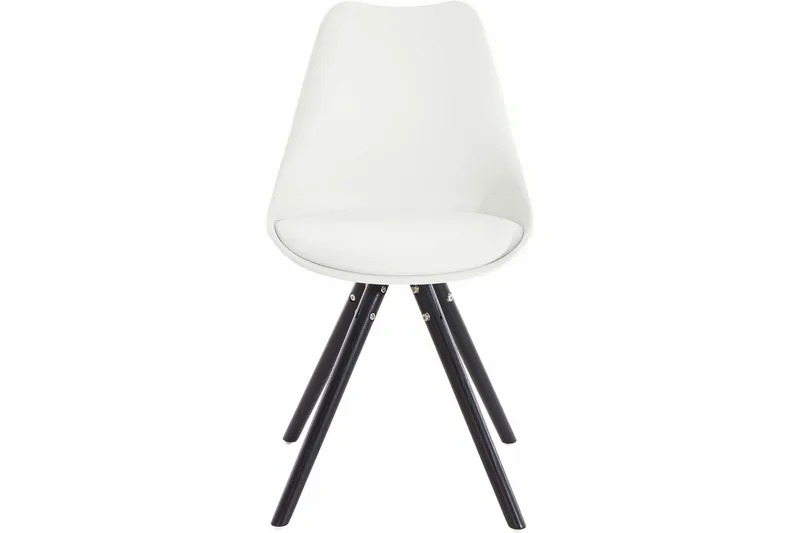 Malik spisebordsstol kunstlæder - hvid/eg - Møbler - Stole & lænestole - Spisebordsstole & køkkenstole